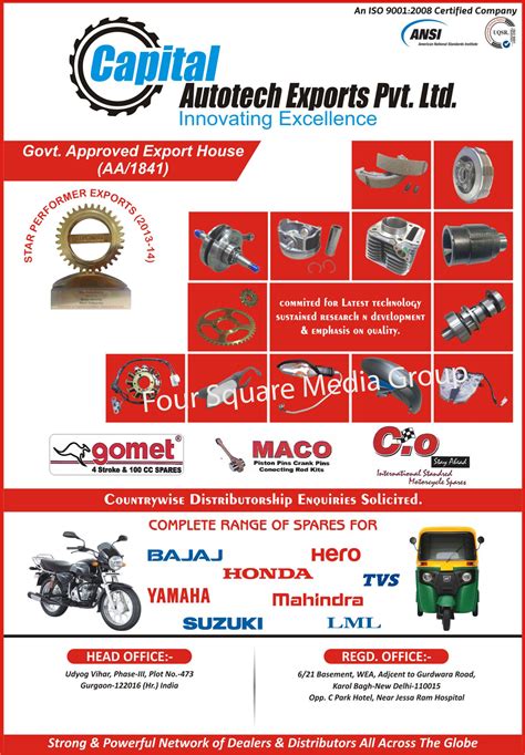 Two Wheeler Auto Parts Manufacturers in India .